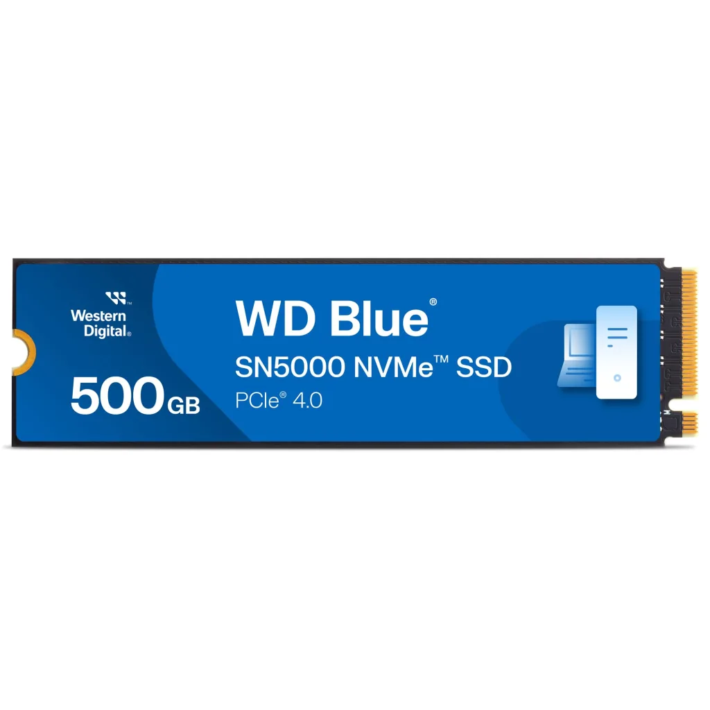 WD Blue SN5000, WDS500G4B0E, 500GB, 5000/4000, Gen4, NVMe PCIe M.2 2280, SSD