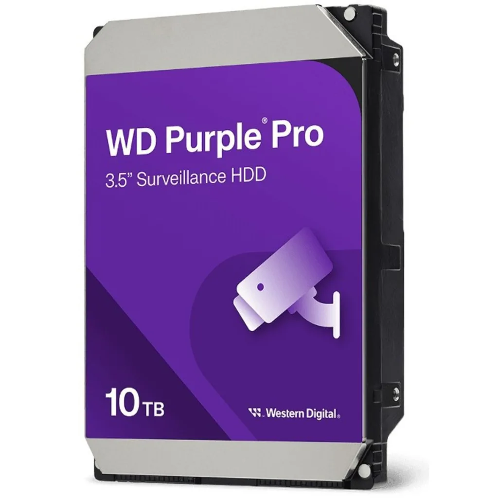 WD PURPLE PRO, WD102PURP, 3,5" 10TB 512mb, 7200 Rpm, 7/24 Güvenlik HDD (Türkiye Distribütörü Garantili)