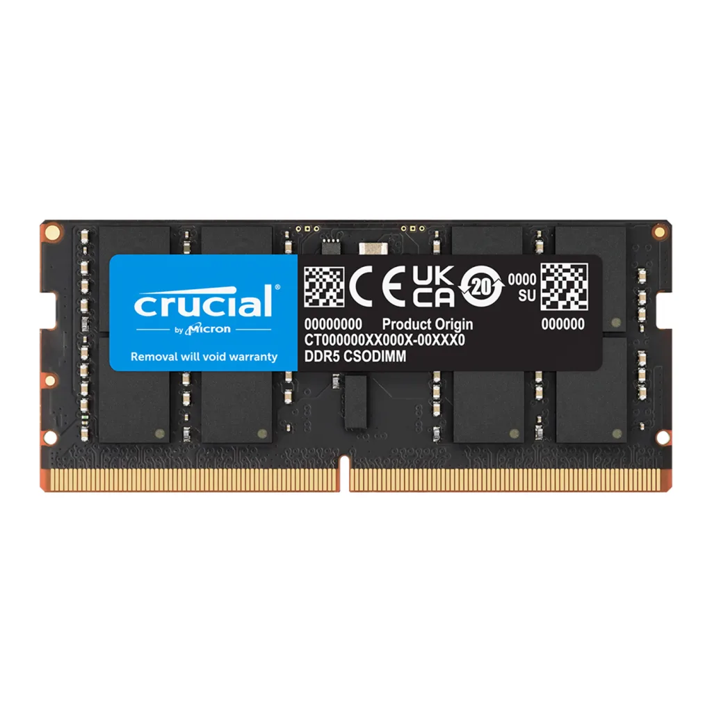 CRUCIAL CT16G64C52CS5, 16Gb, 6400Mhz, DDR5, CL52, SODIMM, Notebook RAM (By Micron)