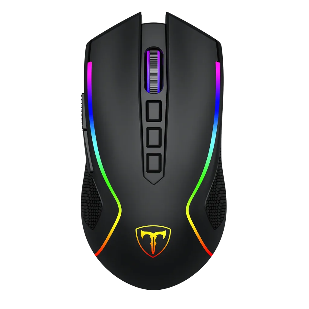 T-DAGGER T-TGM209-WL, Darkangel Wireless, Programlanabilir RGB Backlight, 8 Buton, USB Kablolu, WiFi 2.4Ghz, Bluetooth, 12.80DPI, Gaming Mouse