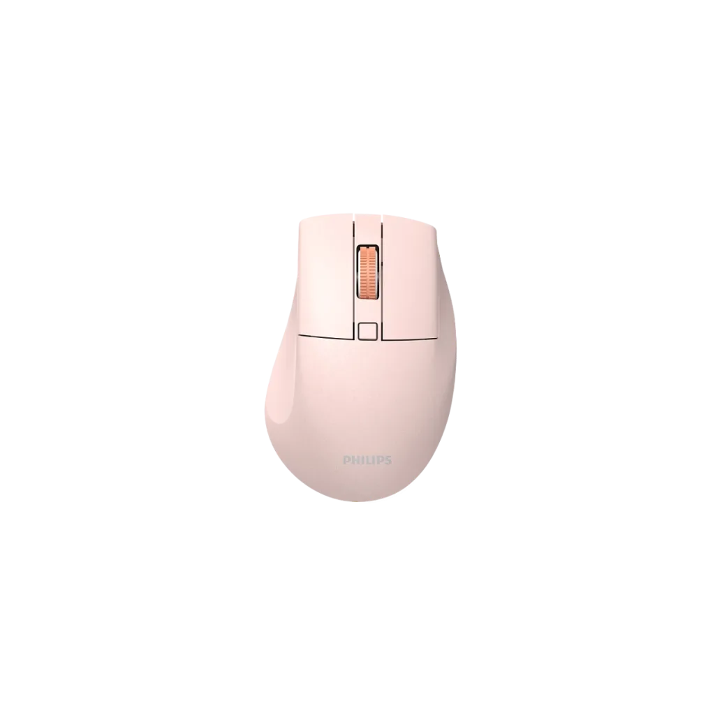PHILIPS SPK7528P, SESSİZ, Pembe, USB Nano 2,4Gh ve Bluetooth Kablosuz, 1600dpi, Optic, 3 Tuşlu, Ergonamik, Sessiz Click, Mouse