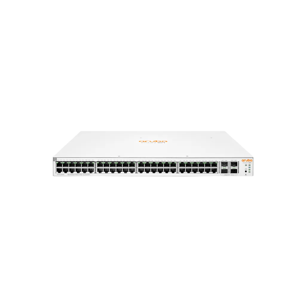 HP Aruba Instant On, JL686B, 1930-48G, 48Port, GigaBit, PoE 370W, 4 Port Gigabit SFP, Yönetilebilir, Rack Mount Switch