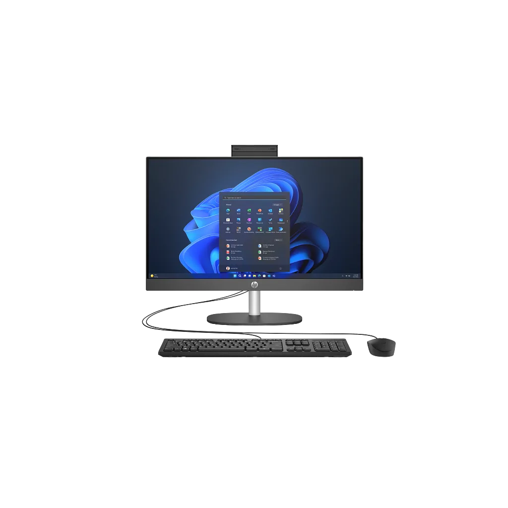 HP D1BC2ET, ProOne 240 G10,Ultra 7 155U, 23,8" FHD Ekran, 16Gb DDR5 Ram, 512Gb SSD, Paylaşımlı Ekran Kartı, Free Dos All In One PC, Siyah