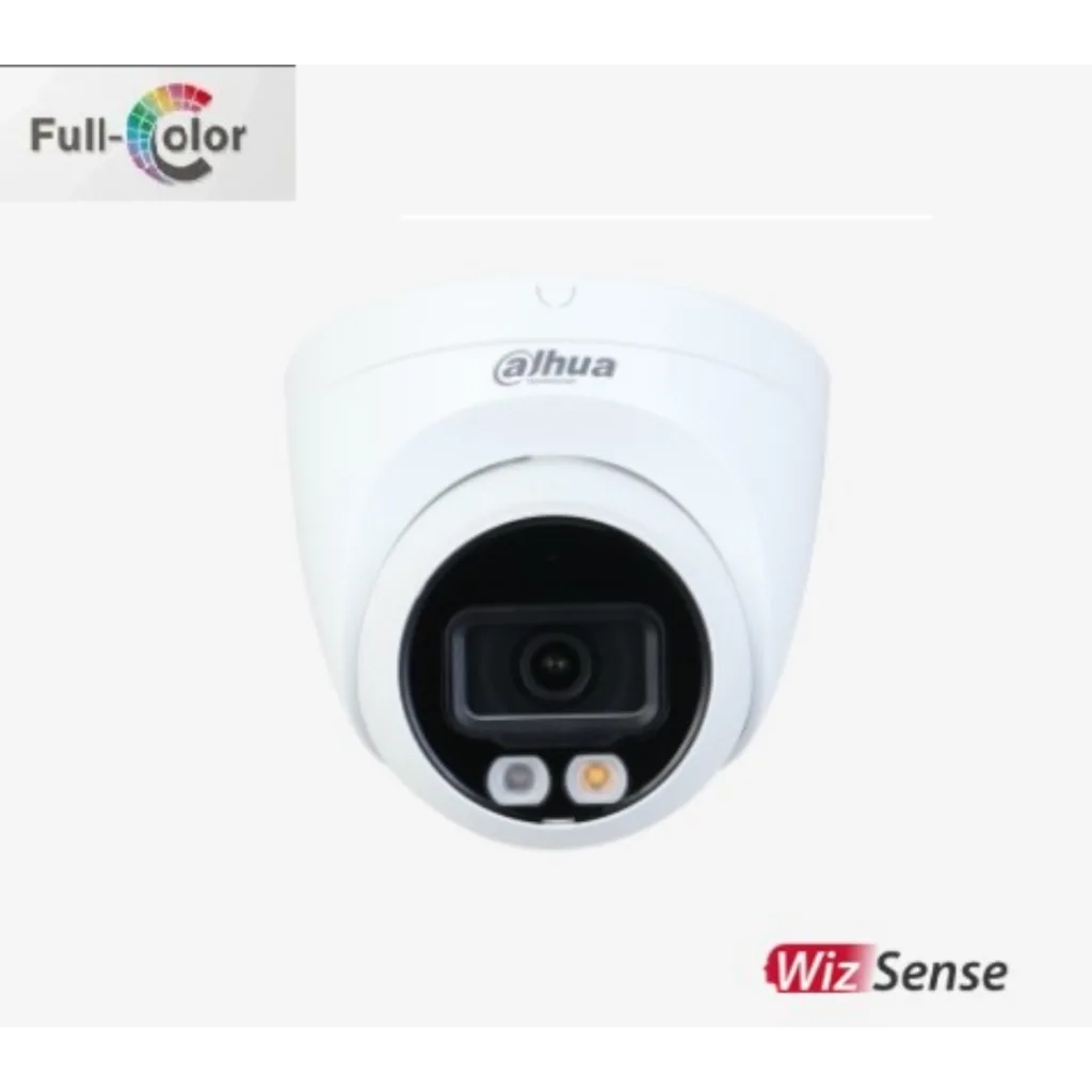 DAHUA IPC-HDW2249T-S-IL, 2Mpix, Full Color, 2,8mm Lens, H265+, 30Mt Gece Görüşü, IP67, Dahili Mikrofon, PoE Dome IP Kamera