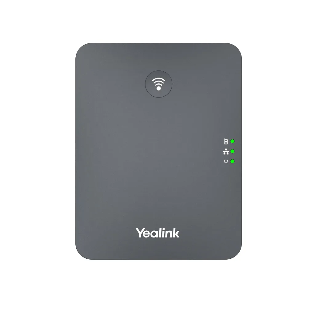 YEALINK W70B, SIP Dect Baz İstasyonu, 10 adede kadar DECT el cihazı desteği, 10 VoIP hesabı desteği, 10/100 Mbps Ethernet portu, PoE destekli