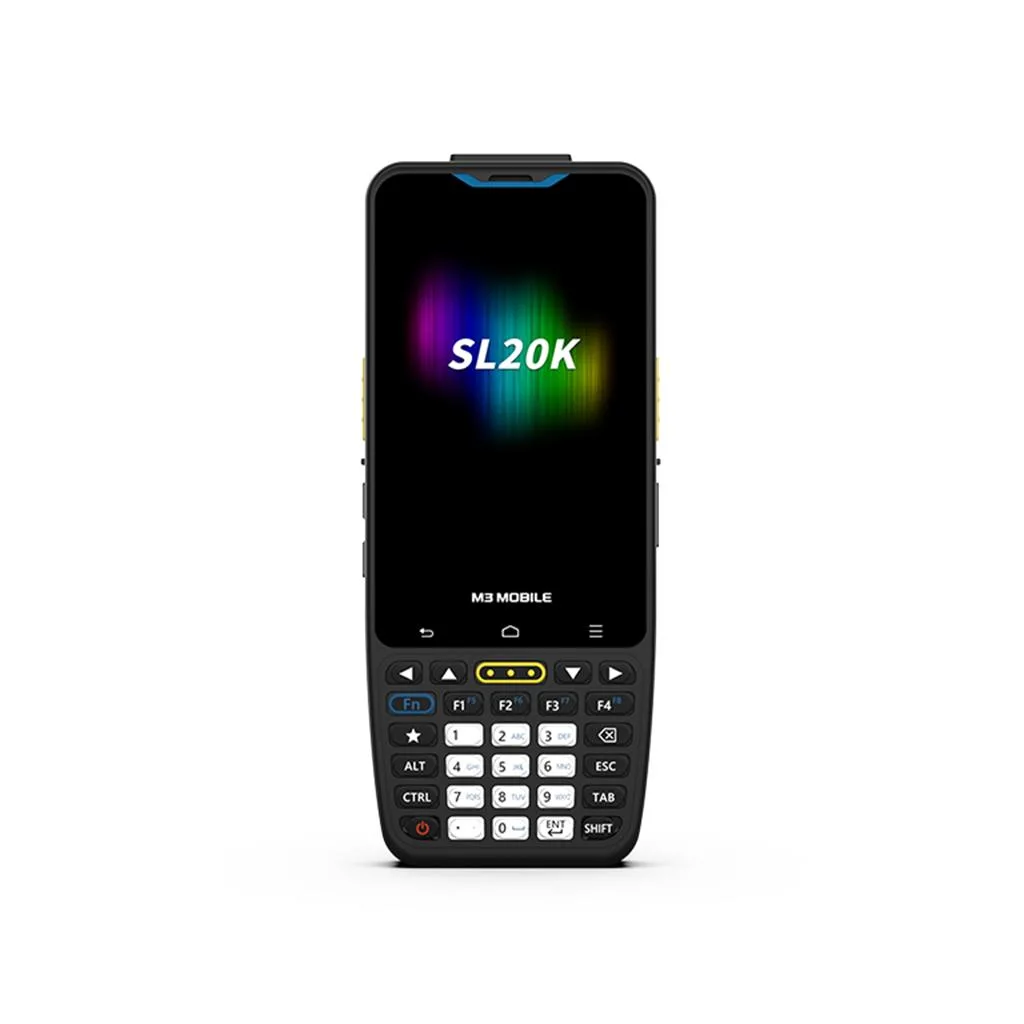 M3 Mobile SL20K, Android 13, WiFi, Bluetooth, 4" Dokunmatik ve Tuşlu Ekran, 4 GB RAM, 64 GB ROM, 2D Karekod, EL Terminali (Kılıf ve Ekran Koruyucu Dahil)