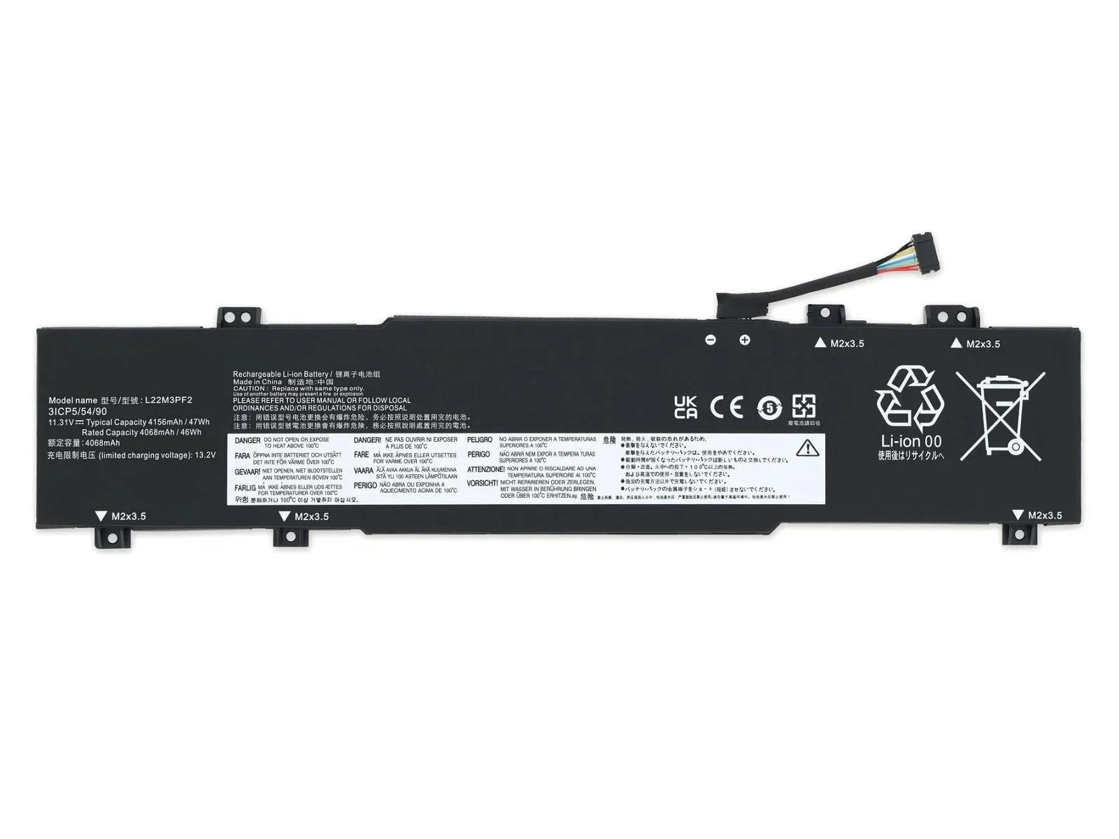 RETRO Lenovo L22M3PF2 Notebook Bataryası