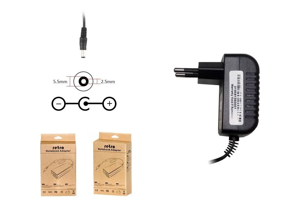 RETRO 18V 200mA 3.6W Switch-Mode (SMPS) Adaptör RPA-AC020