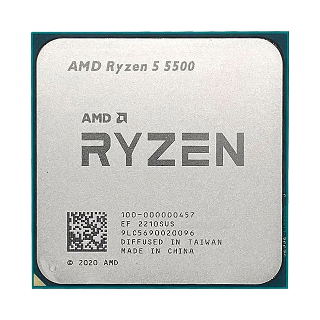 AMD RYZEN 5 5500 6 Core, 3,60-4.20GHz, 19Mb Cache, 65W, AM4 Soket, TRAY, (Dahili Grafik YOK, Fan YOK) TÜRKİYE Distibütör