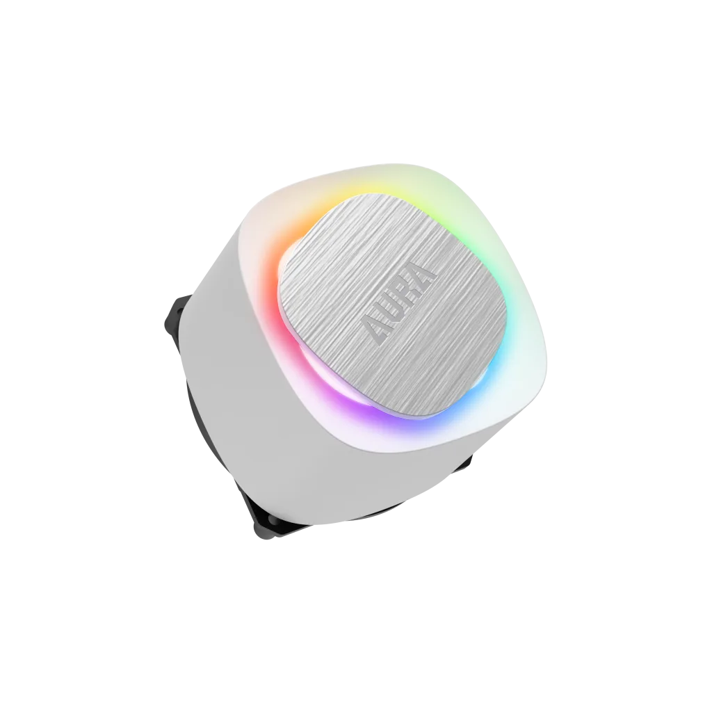 GAMDIAS AURA GL120 V2 WH, White Edition, 120mm, RGB, 1 Fanlı, CPU Sıvı Soğutma