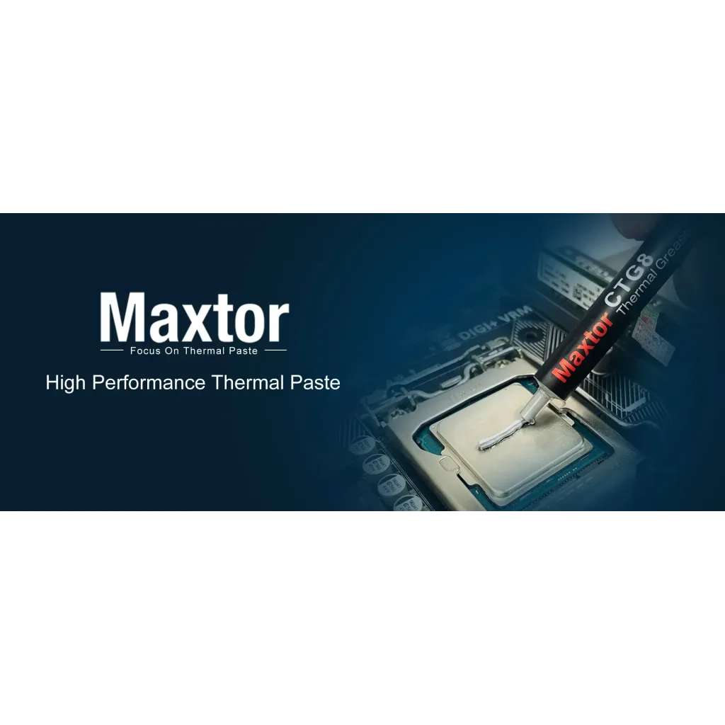 MAXTOR CTG8, 20Gram, Yüksek Performanslı, Termal Macun, Termal İletkenlik: 12.8W/mK