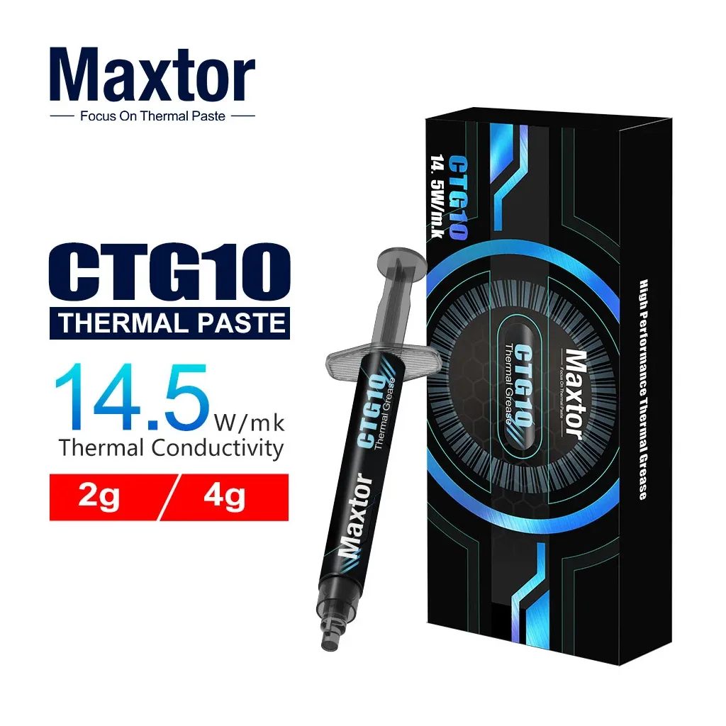 MAXTOR CTG10, 4Gram, Yüksek Performanslı, Termal Macun, Termal İletkenlik: 14.5W/mK