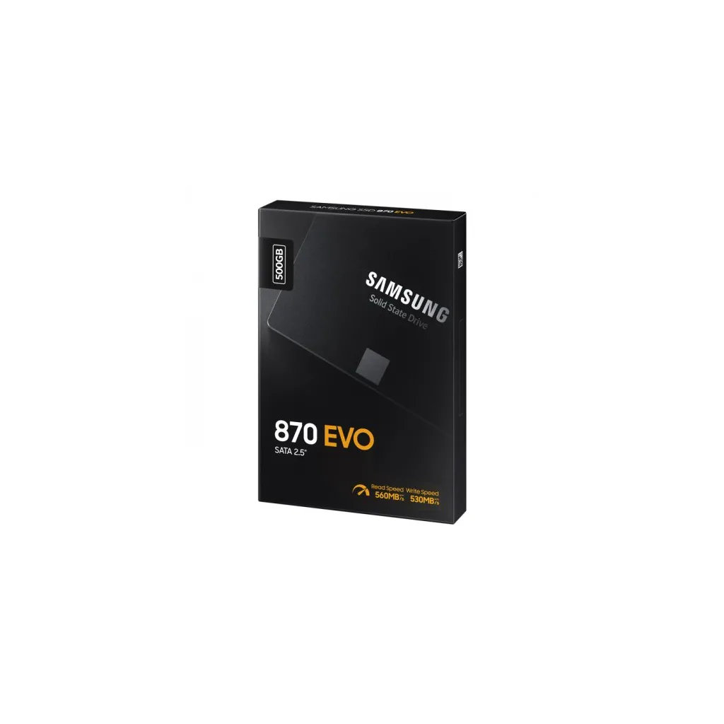 SAMSUNG MZ-77E500BW, 870 EVO, 500GB, 560/530, 2,5" SATA, SSD (Türkiye Distribütörü Garantili)