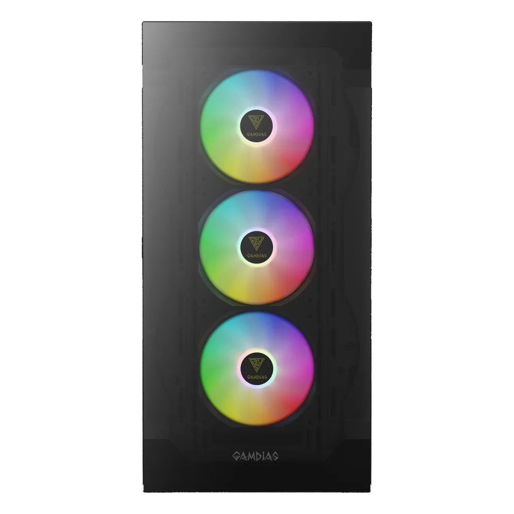 GAMDIAS TALOS E2 Elite, 850W, 80+ Bronze, Tempered Glass, ARGB, ATX GAMING KASA