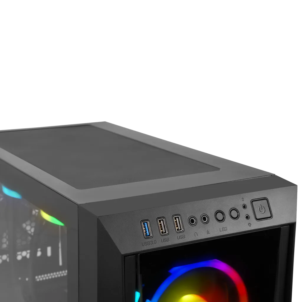 GAMDIAS TALOS M1 Elite, 850W, 80+ Bronze, Tempered Glass, ARGB, ATX GAMING KASA