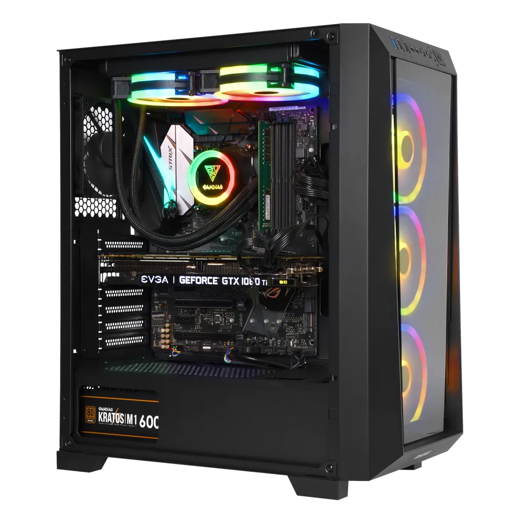 GAMDIAS TALOS M1 Elite, 850W, 80+ Bronze, Tempered Glass, ARGB, ATX GAMING KASA
