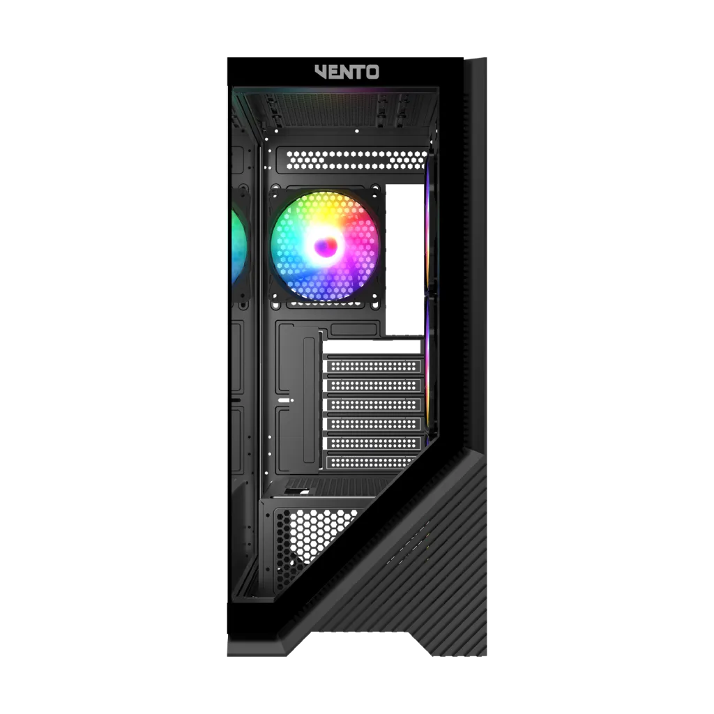 VENTO VG4202FL, 850W, 80 Plus, Siyah, Temperli Cam, RGB, ATX, Akvaryum Tipi, GAMING KASA