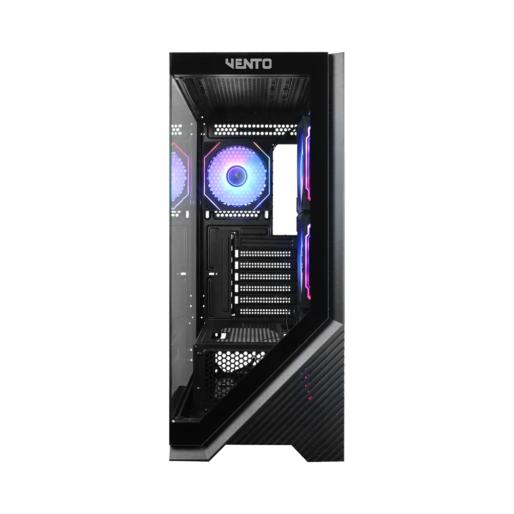 VENTO VG4202FLA, 850W, 80 Plus Siyah, Temperli Cam, RGB, Mesh, ATX, Akvaryum Tipi, GAMING KASA