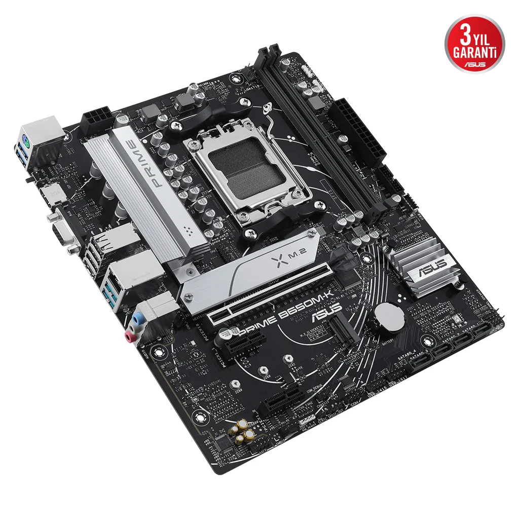 ASUS PRIME B650M-K, 2xDDR5, 2x M.2, D-SUB, HDMI, AM5 Soket Anakart