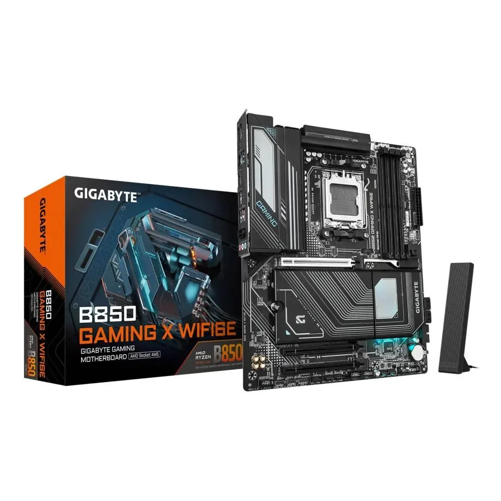 GIGABYTE B850 GAMING X WIFI6E, 4xDDR5, 3xM.2, DP, HDMI, Type-C, Wi-Fi6E, Bluetooth 5.3, AM5 Soket GAMING Anakart