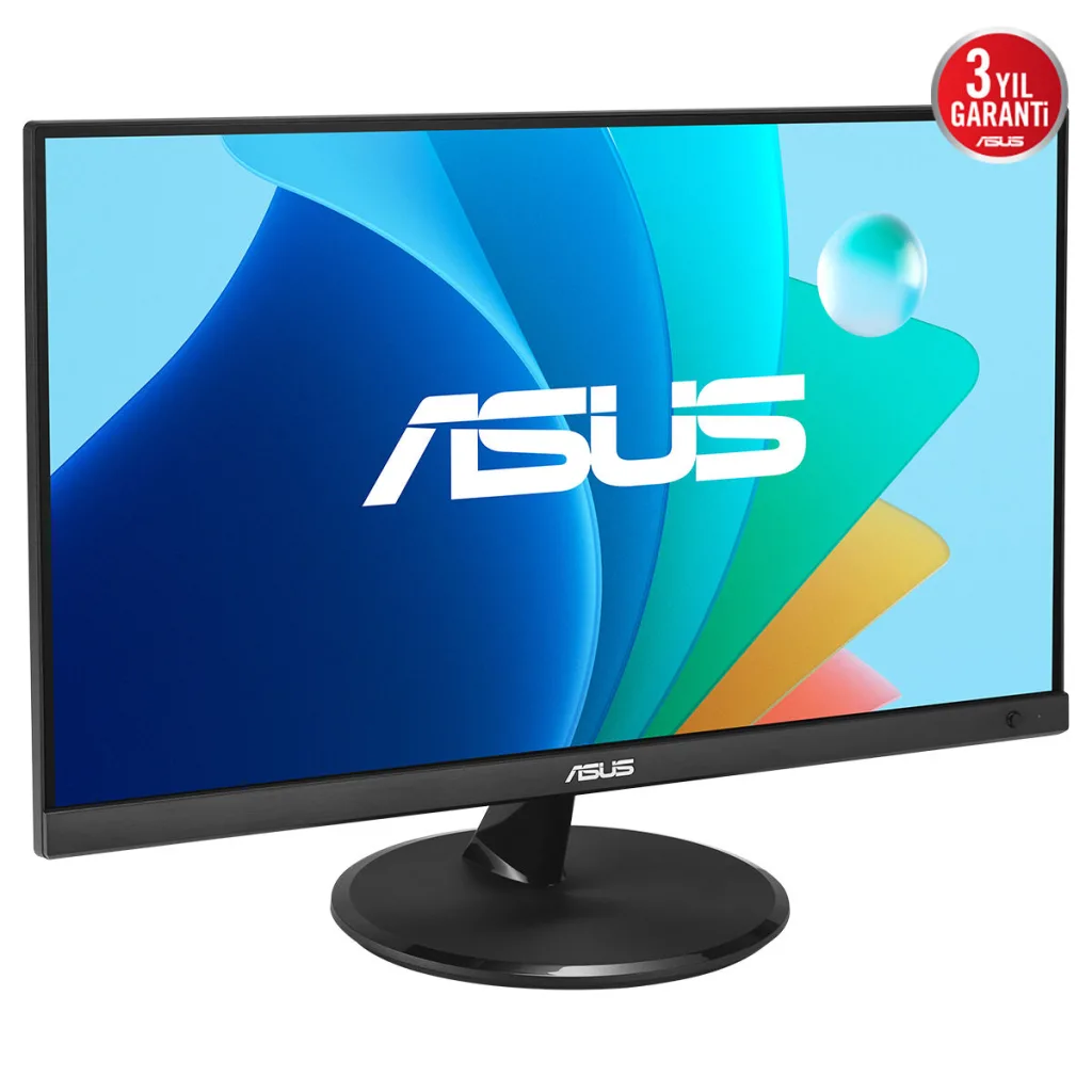 ASUS VP227HF 21,45" 1ms, 100Hz, Full HD, HDMI, D-Sub, VA LED, Çerçevesiz Tasarım, Düşük Mavi Işık, FreeSync Kurumsal Mon