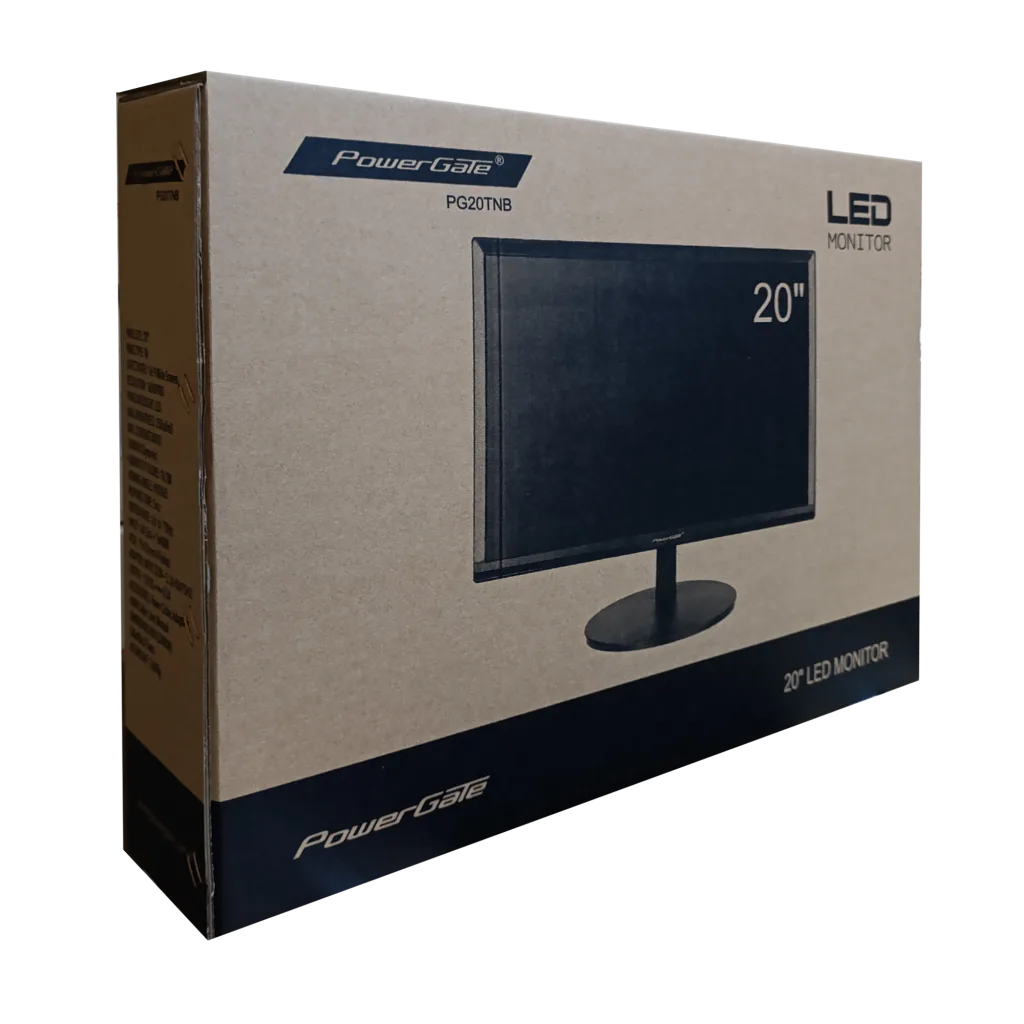 POWERGATE PG20TNB, 20", 5ms, 75Hz, 1600x900, D-Sub, HDMI, TN LED Monitör