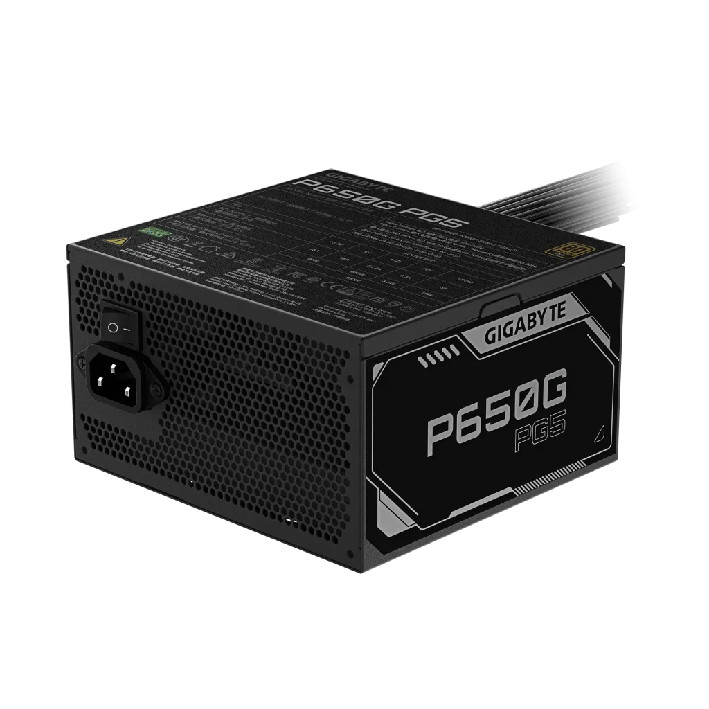 GIGABYTE GP-P650G PG5, 650W, 80+ GOLD, GAMING Power Supply