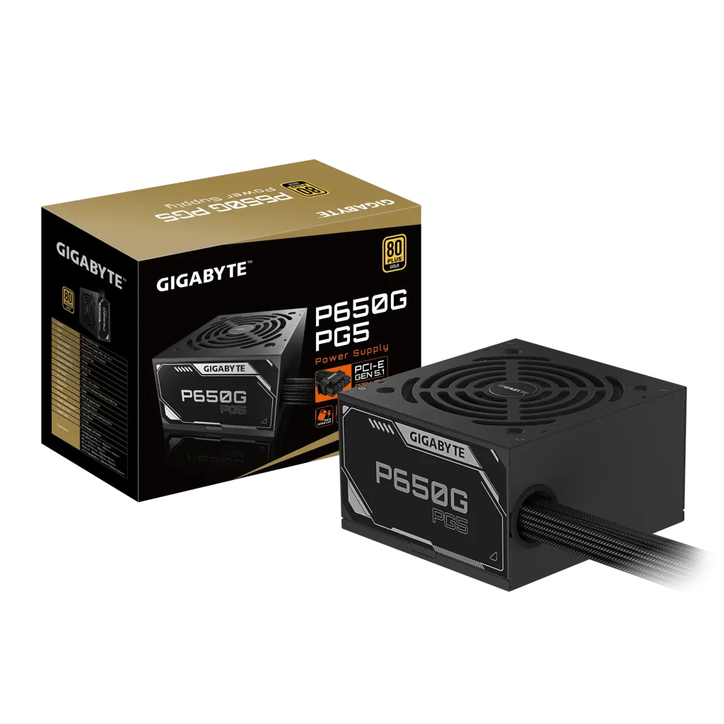 GIGABYTE GP-P650G PG5, 650W, 80+ GOLD, GAMING Power Supply