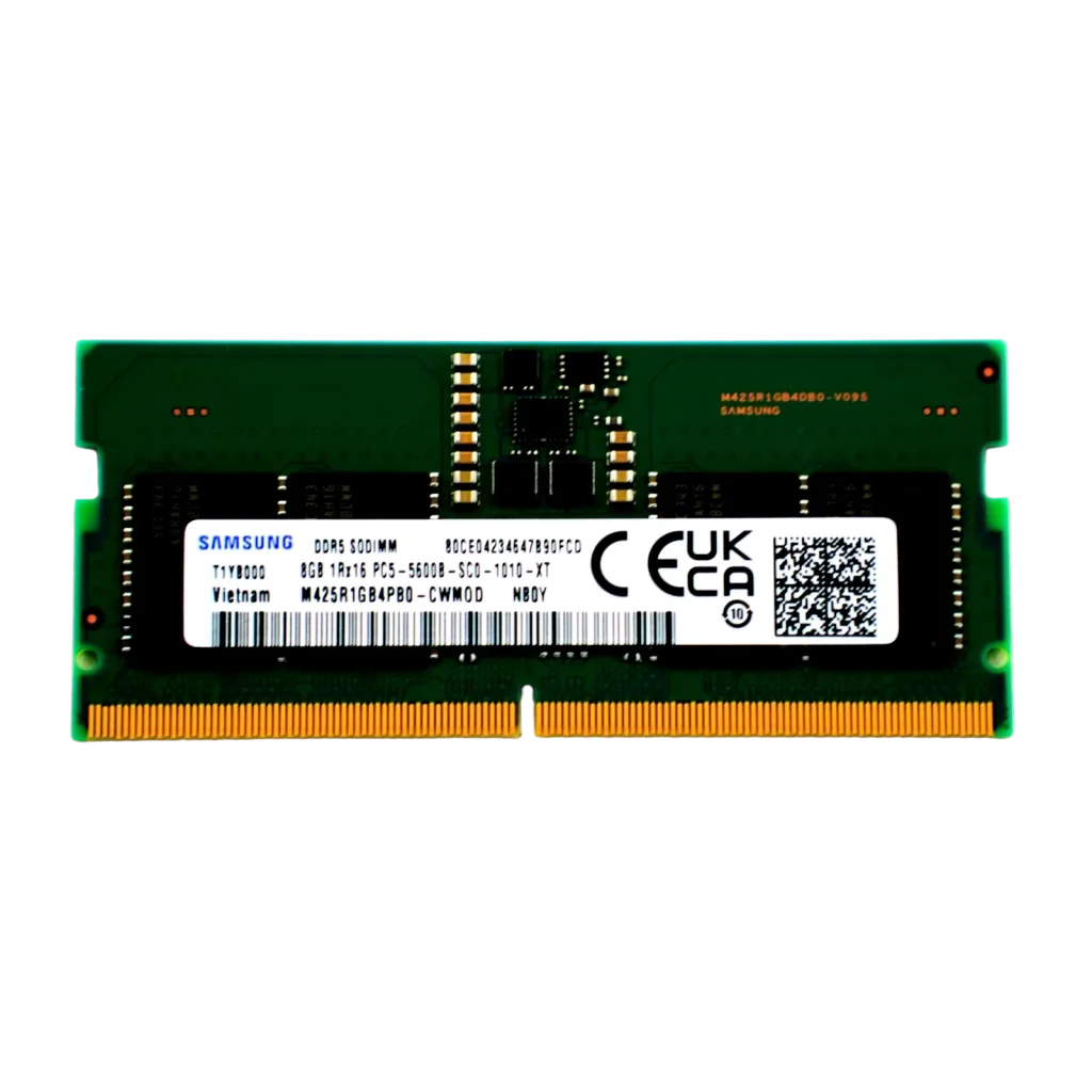 Samsung SAMSO5600/8, 8GB, DDR5, 5600MHz, CL46, 1.1V Notebook Ram (M425R1GB4PB0-CWM0D)