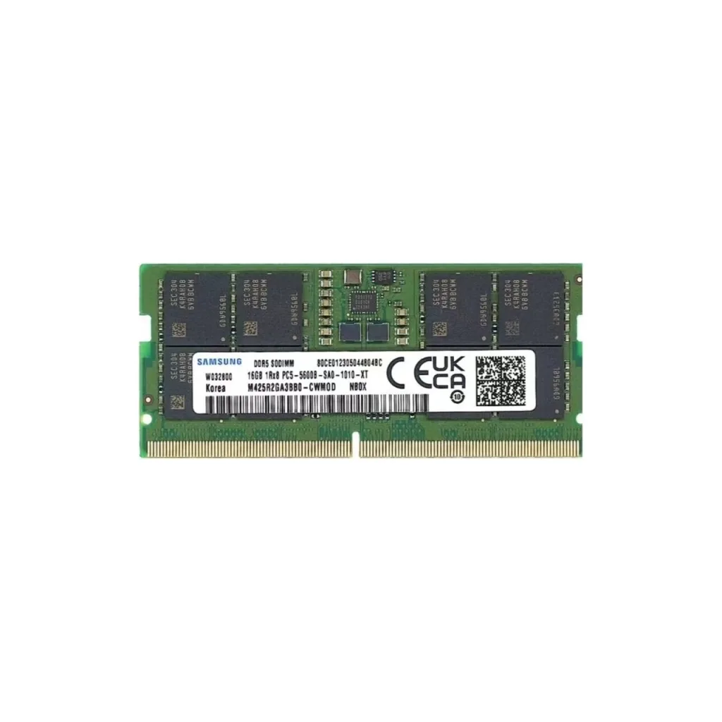 Samsung SAMSO5600/16, 16GB, DDR5, 5600MHz, CL46, 1.1V Notebook Ram (M425R2GA3BB0-CWMOMD