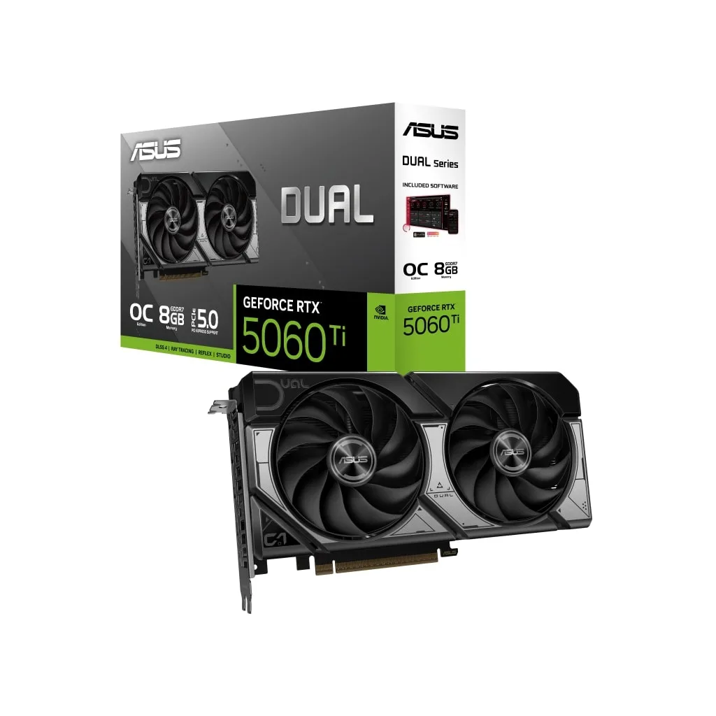 ASUS DUAL-RTX5060TI-O8G, 8Gb, 128Bit, GDDR7, 1xHDMI, 3xDP GAMING Ekran Kartı