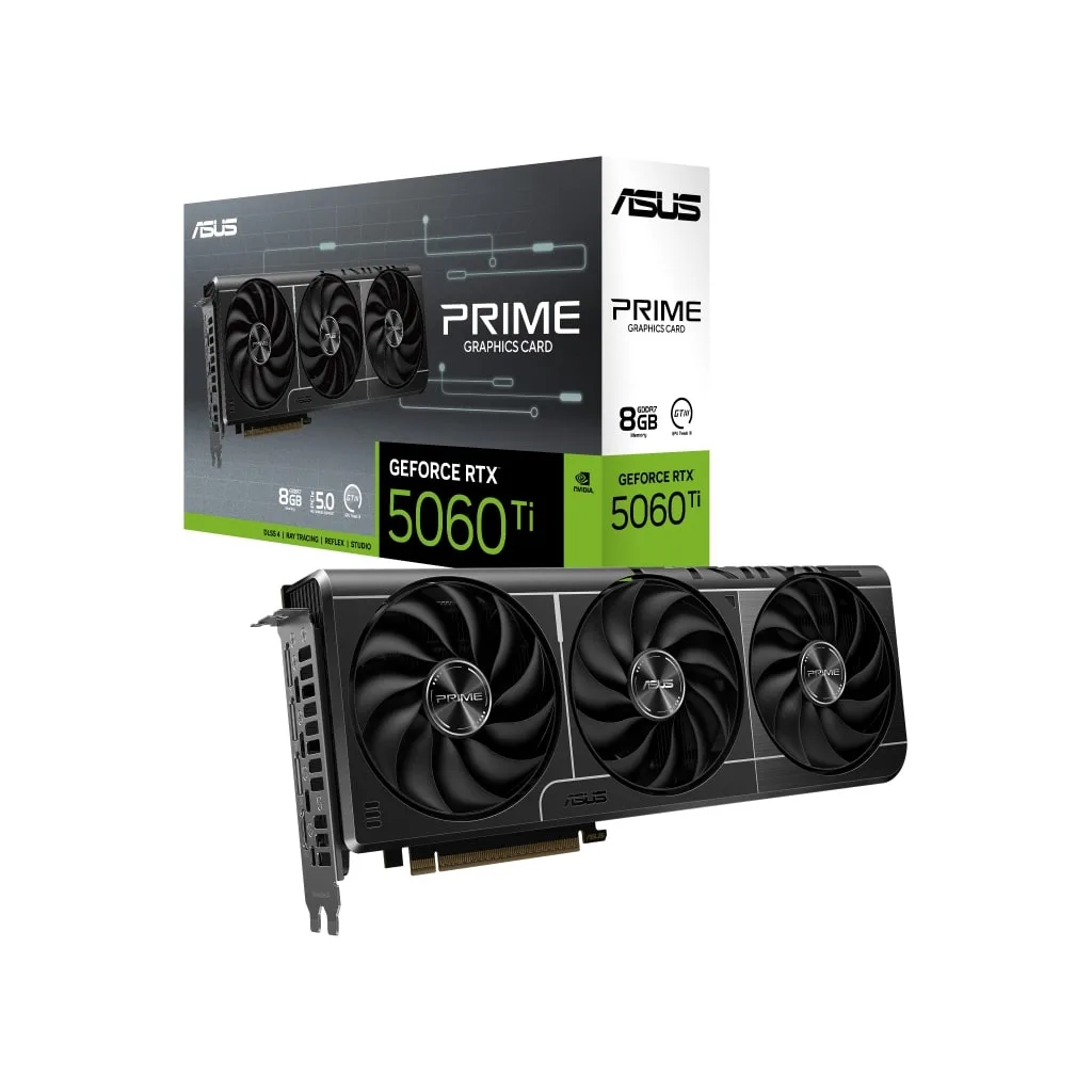 ASUS PRIME-RTX5060TI-O8G, 8Gb, 128Bit, GDDR7, 1xHDMI, 3xDP GAMING Ekran Kartı