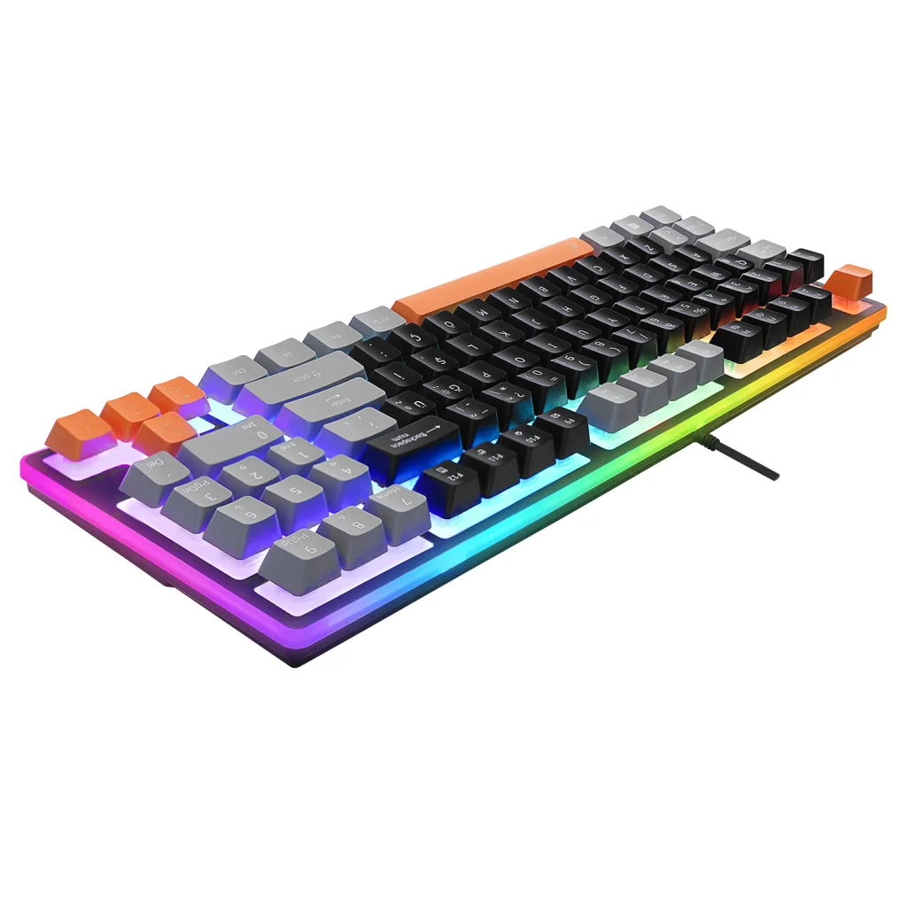 ACER eMachines, EAK216, Siyah, USB Kablolu, Rainbow Backlight, Membran Renkli Tuşlar, Türkçe Q, 90 Tuşlu, Gaming Klavye