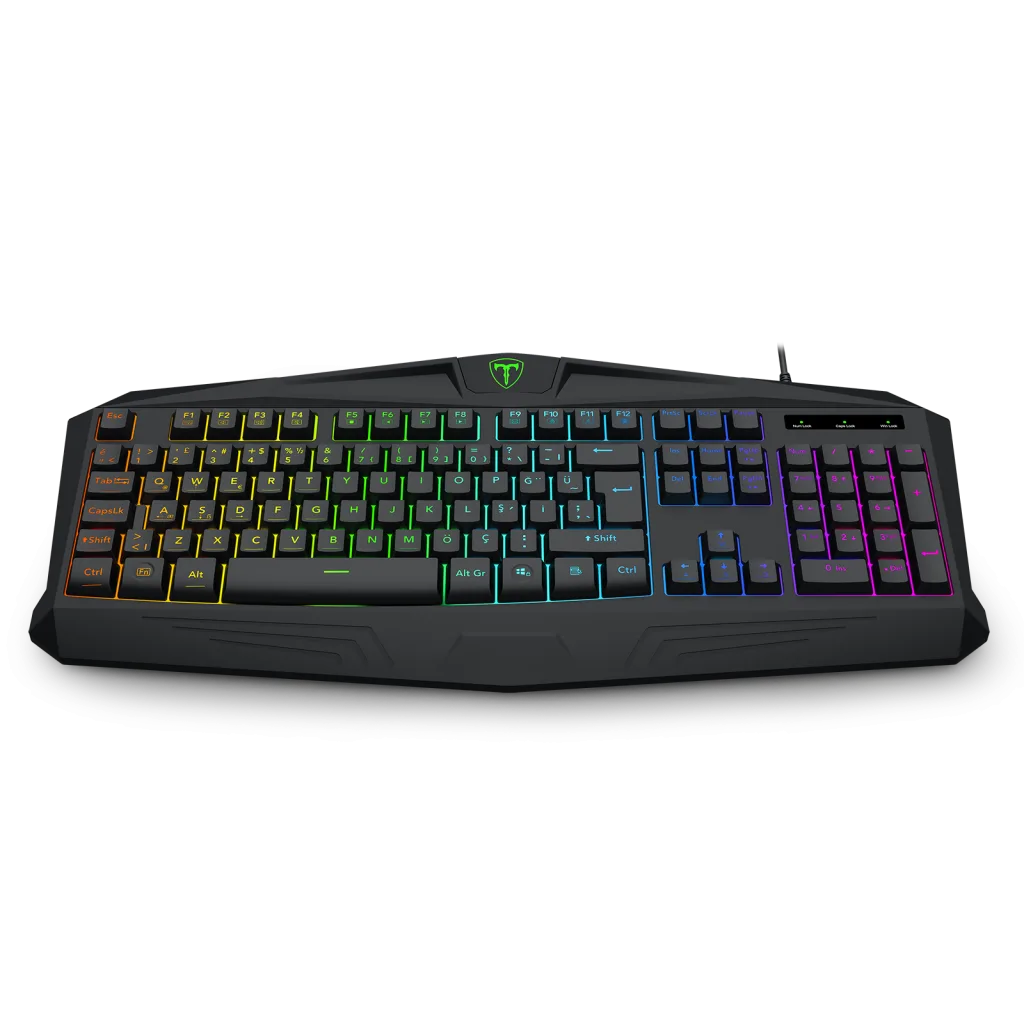 T-DAGGER T-TGK106, TANKER, USB Kablolu, Türkçe Q, Rainbow Backlight, Membran Tuşlar, 104 Tuşlu, Gaming Klavye