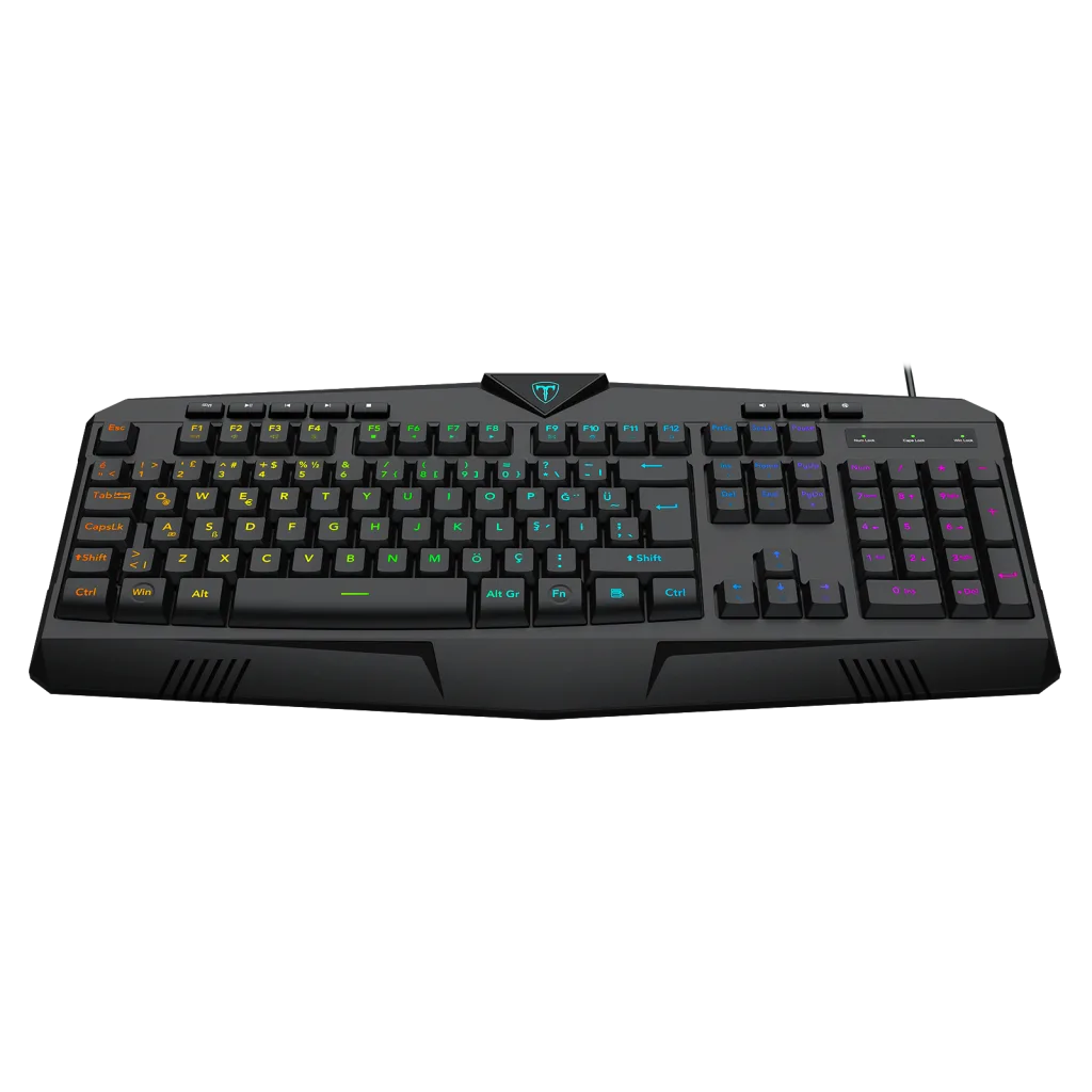 T-DAGGER TK205, SUBMARINE, USB Kablolu, Türkçe Q, RGB Backlight, Membran Tuşlar, 104 Tuşlu, Multimedya, Gaming Klavye