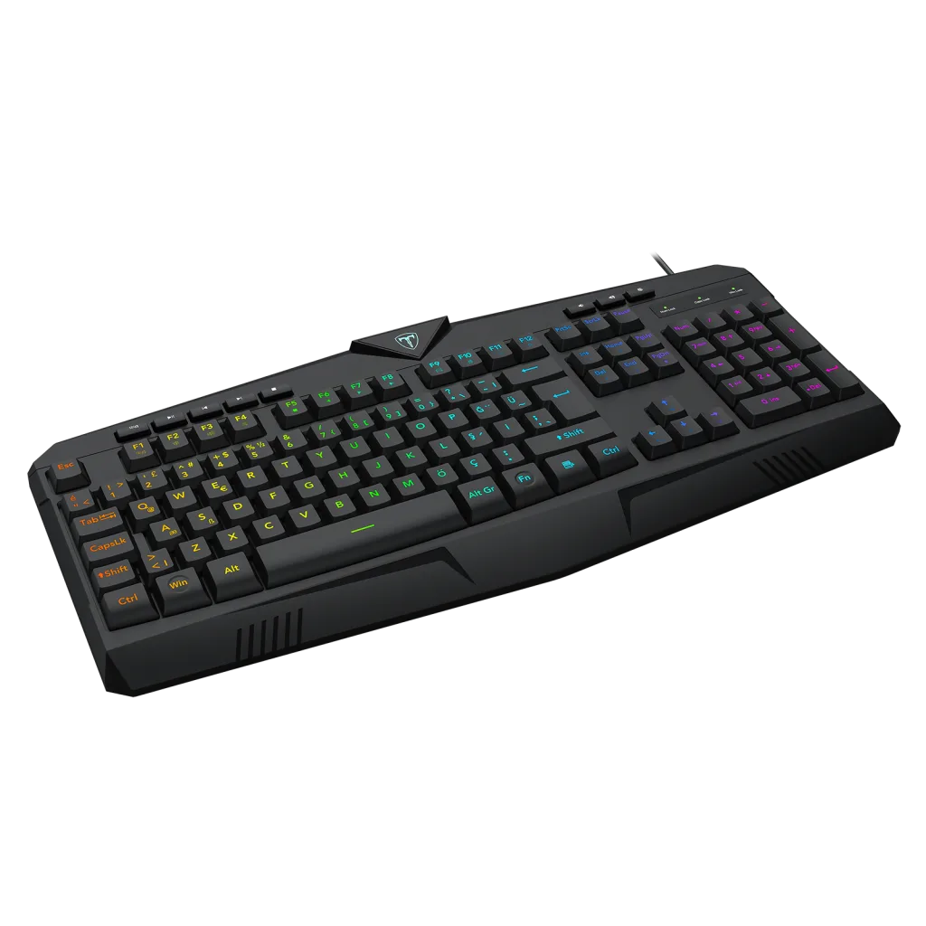 T-DAGGER TK205, SUBMARINE, USB Kablolu, Türkçe Q, RGB Backlight, Membran Tuşlar, 104 Tuşlu, Multimedya, Gaming Klavye