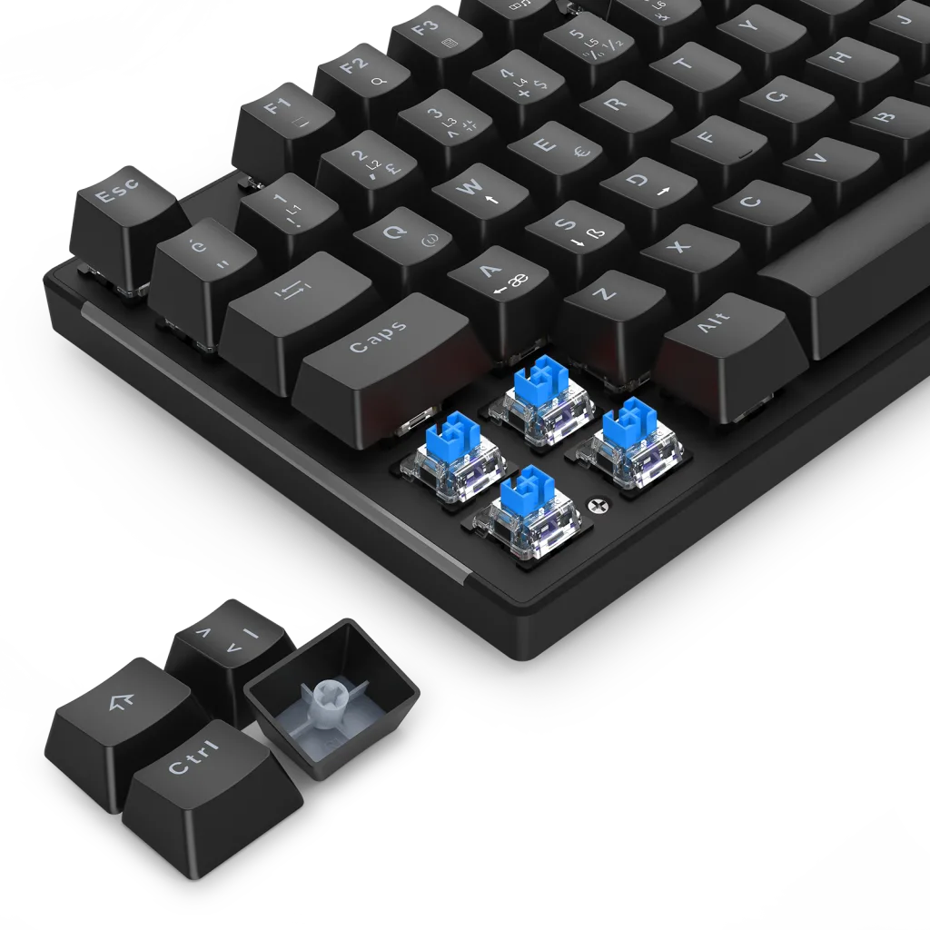T-DAGGER T-TGK310-BL, NAXOS, USB Kablolu, Türkçe Q, Rainbow Backlight, Blue Mekanik Switch, 104 Tuşlu, Gaming Klavye