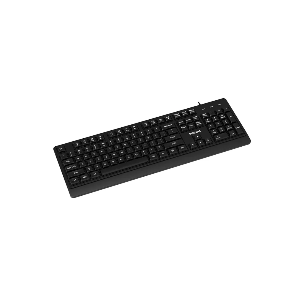 PHILIPS SPK6247B, USB Kablolu, Türkçe Q, Multimedya Klavye (Siyah)