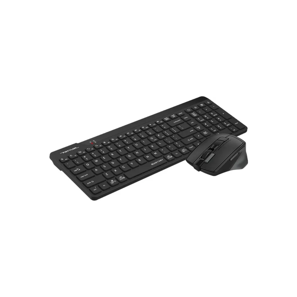A4 TECH FG2400 AIR2 Siyah, FSTYLER, 2.4Ghz Mini Kablosuz, Türkçe Q, SESSİZ Klavye Mouse Set