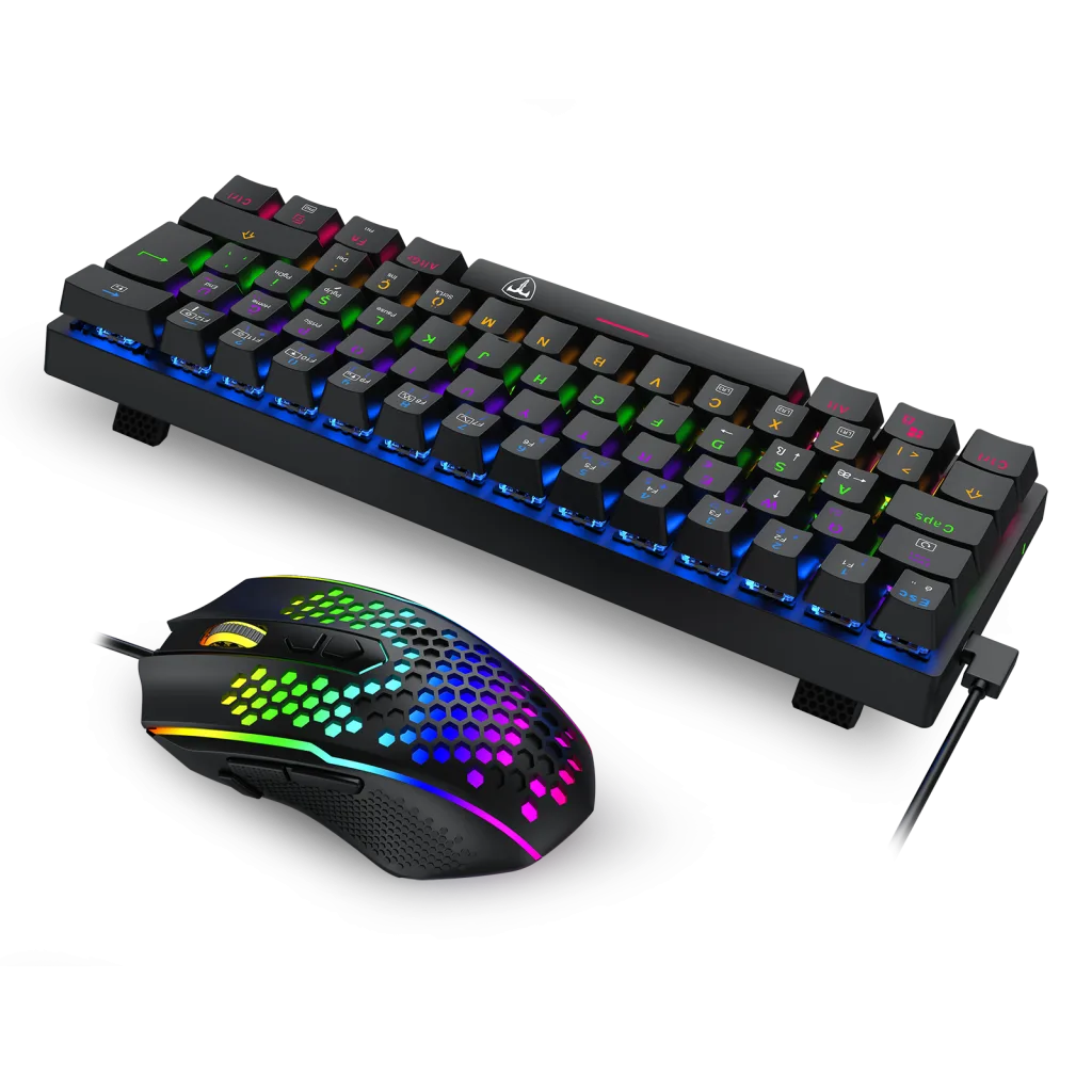 T-DAGGER T-TGS008-LIT, MAIN FORCE LITE, USB Kablolu, Türkçe Q, Rainbow Backlight, Red Mekanik Switch, 68 Tuşlu, Gaming K