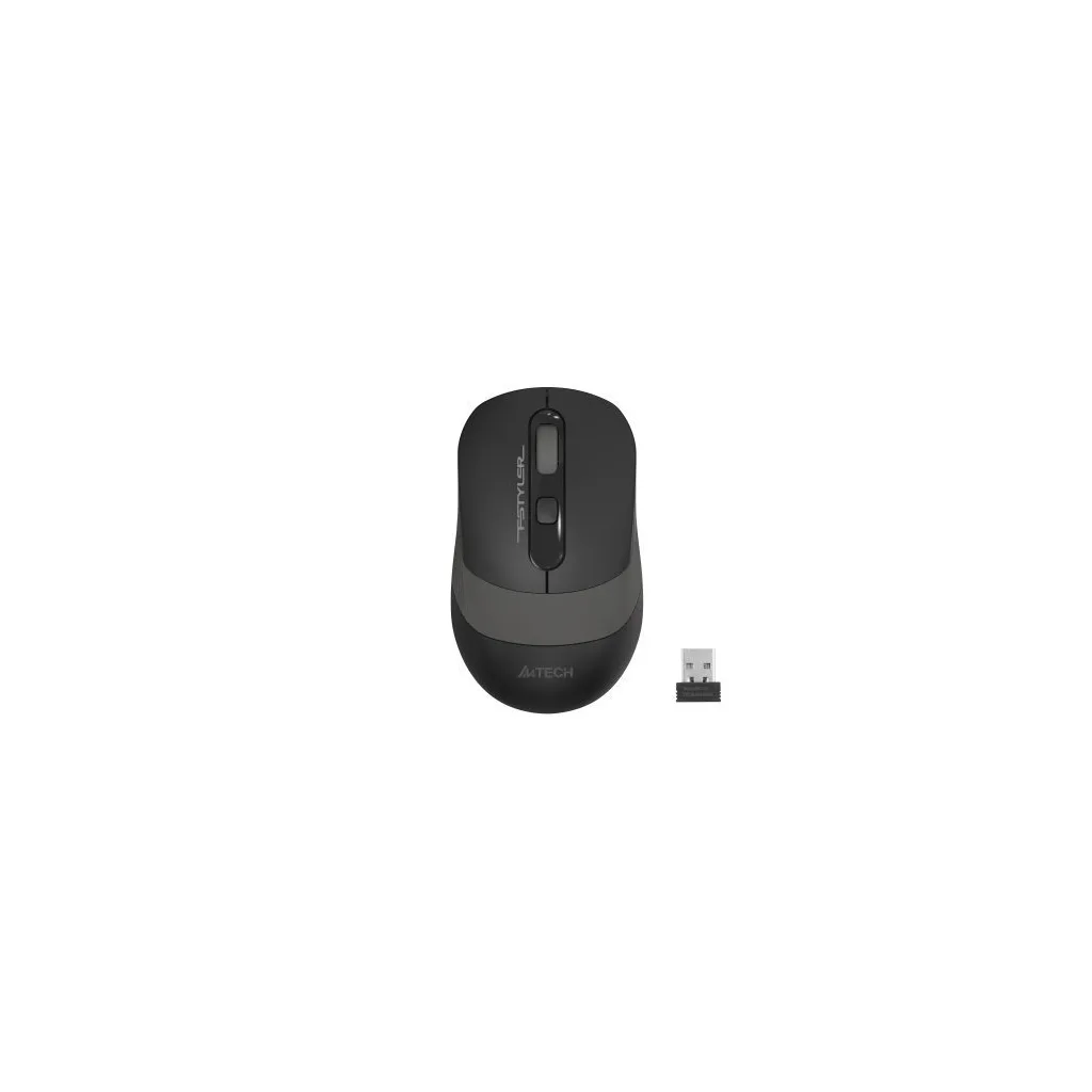 A4 TECH FG10, Grey, FSTYLER, 2,4Ghz Kablosuz, Optik Mouse, 10-15Metre, 4 Buton, Nano Alıcı