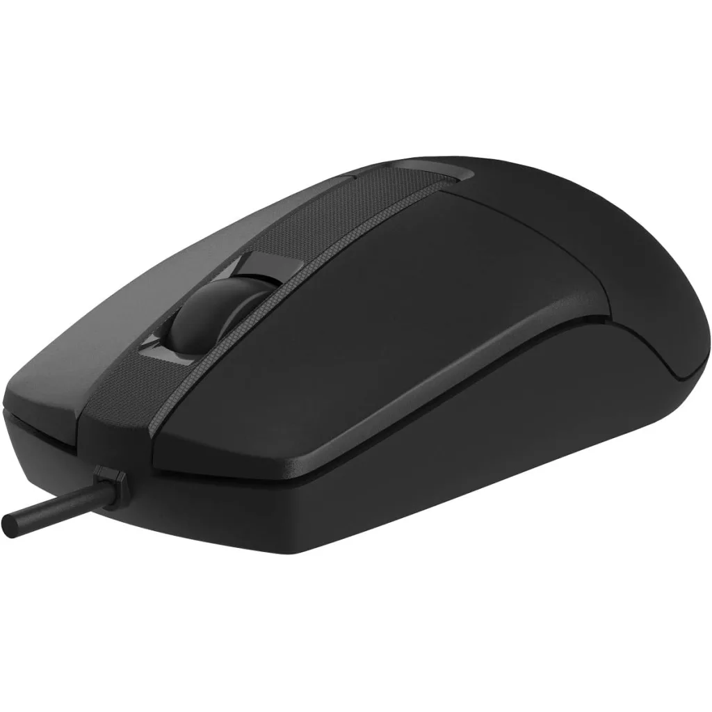 A4 TECH OP-330S, Siyah, Silent, V-Track, 1200dpi, 3 Buton, Usb Kablolu, Optik Mouse