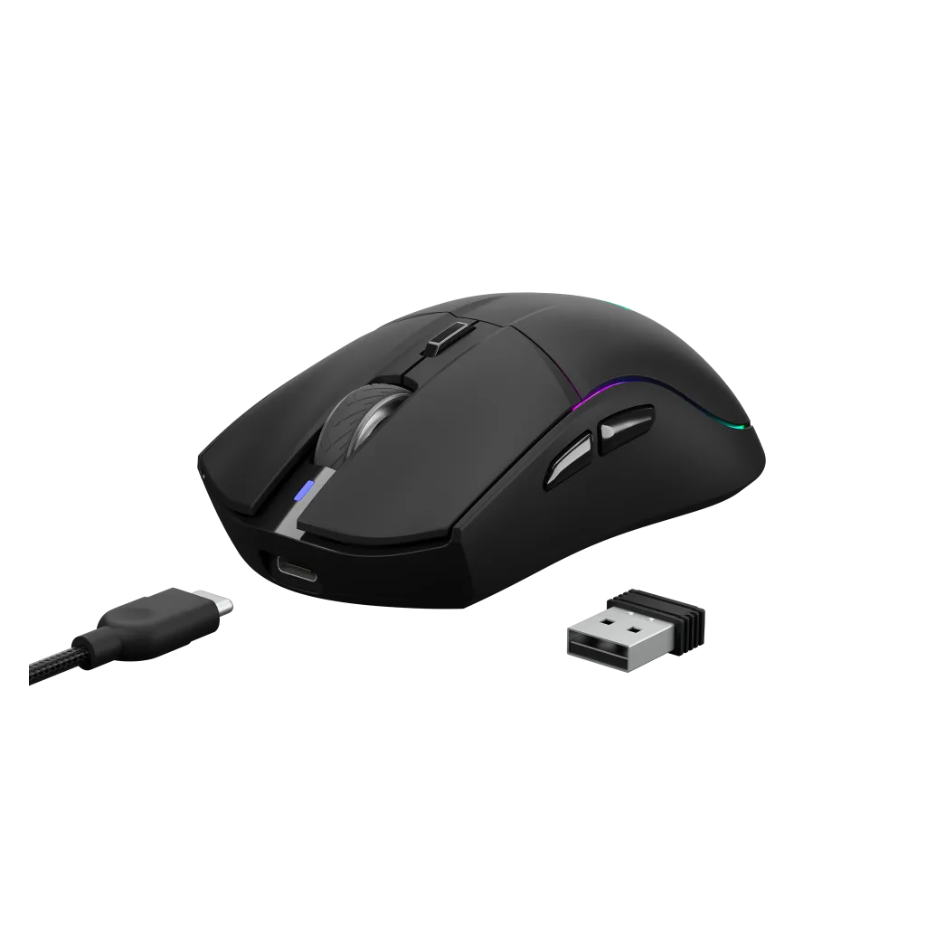 GAMDIAS HADES M3, RGB Aydınlatma, Kablolu, WiFi 2.4Ghz, Bluetooth, 7 Programlanabilir Buton, Şarj Edilebilir, Type-C, Ga