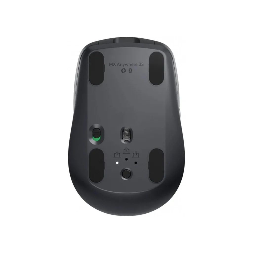 LOGITECH 910-006929, MX Anywhere 3S, Siyah, Bluetooth, 8000dpi, Lazer, 6 Tuşlu, USB-C den şarj edilebilir, Mouse