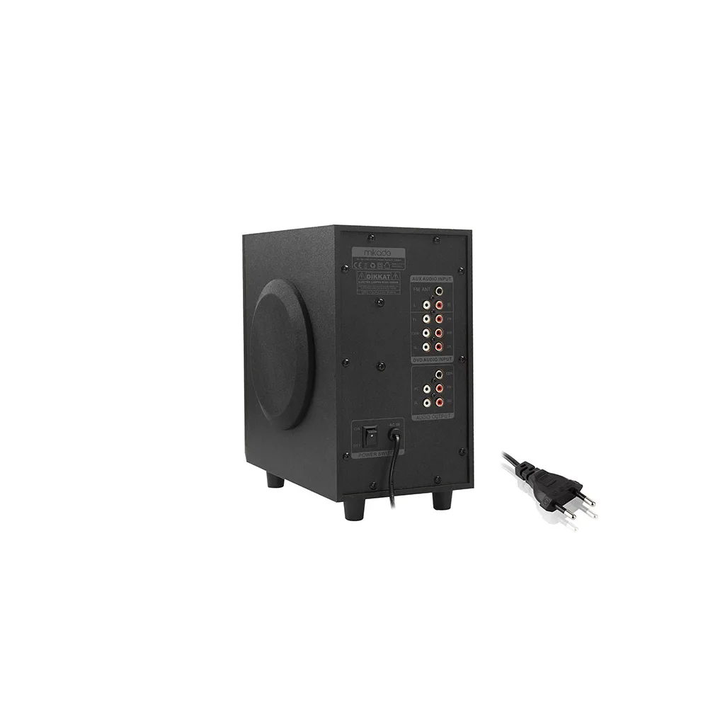 MIKADO MD-505, 70W, 5+1, Masaüstü, FM/BT/SD/USB, Siyah Kasa, Speaker