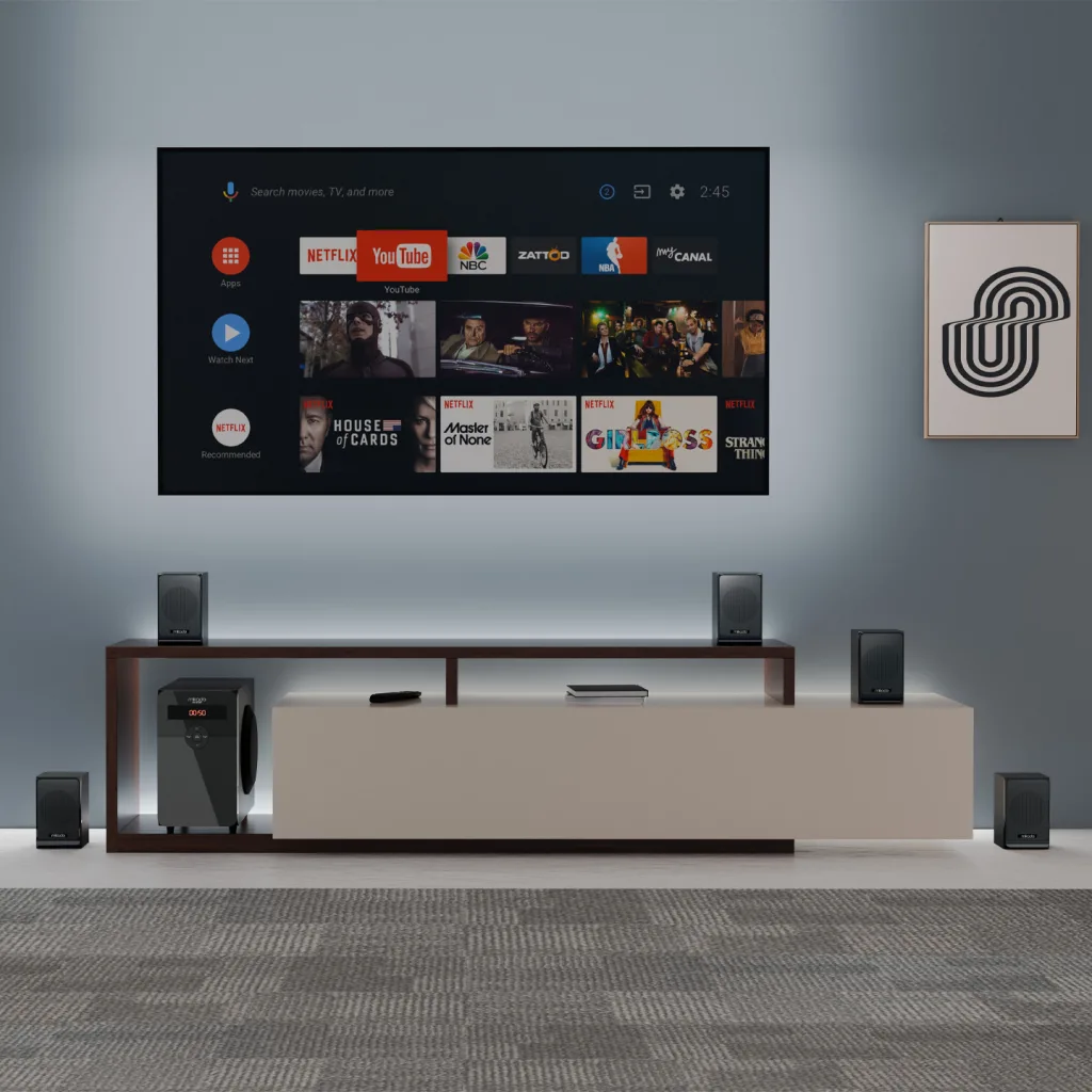 MIKADO MD-582BT, 110W, 5+1, Masaüstü, USB/SD/FM/Bluetooth, Siyah Kasa, Ev Sinema Sistemi