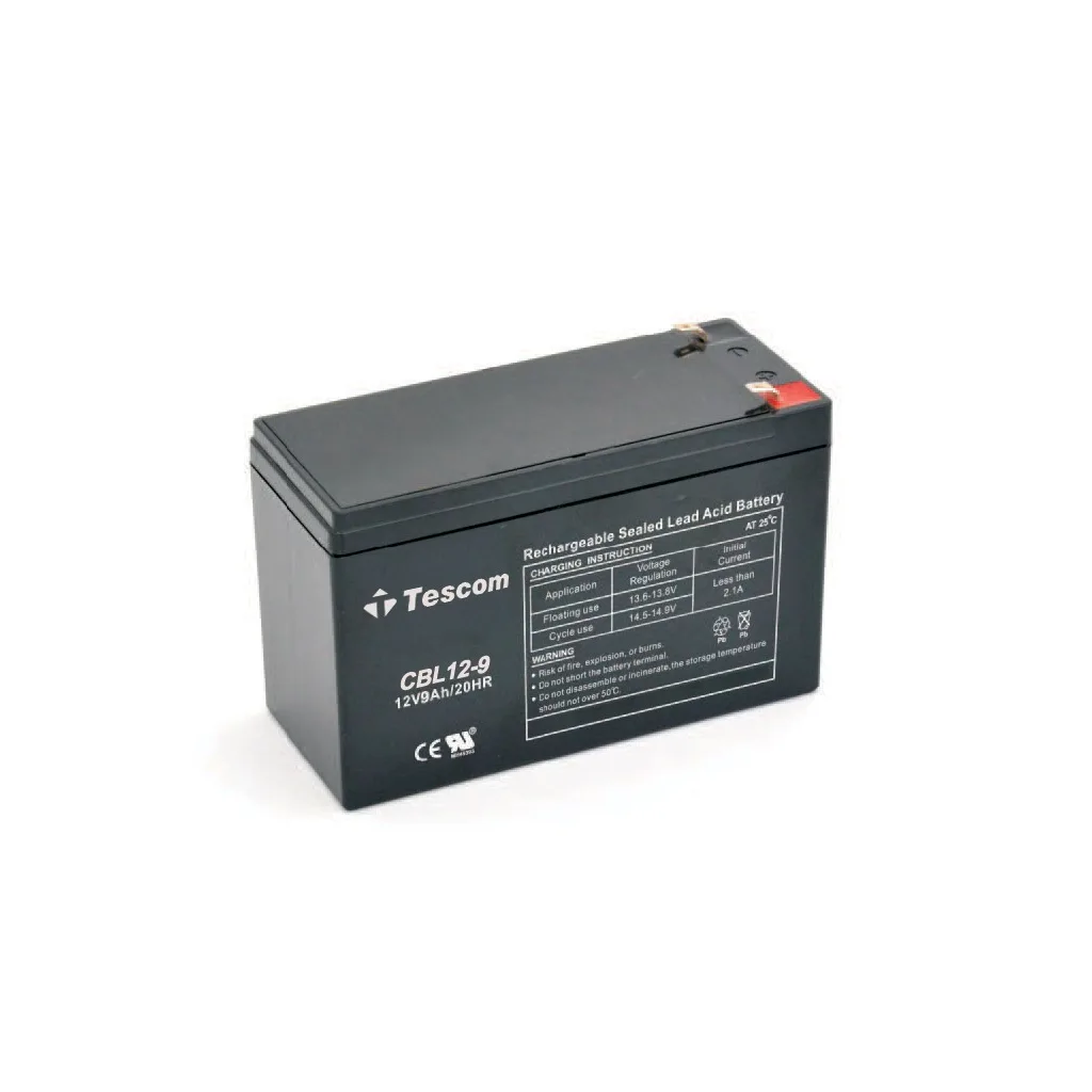 TESCOM Combatt, CBL12-9, 12V 9Ah, Bakımsız, Kuru Akü. UPS için Uygundur. (100012607)
