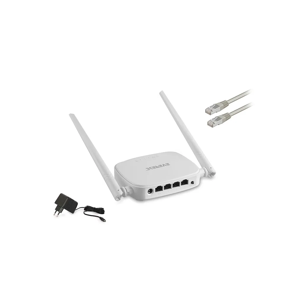 EVEREST EWR-301, 4Port, 300Mbps, 2.4Ghz Wifi, Masaüstü, Megabit, Repeater, Router, Access Point