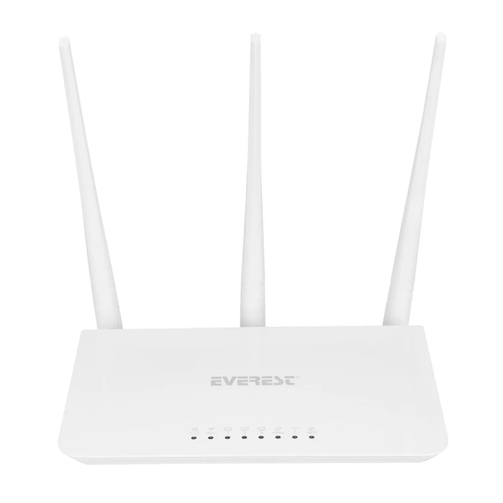 EVEREST EWR-F303, 3Port, 1 WAN, 300Mbps, 2.4Ghz Wifi, Masaüstü, Megabit, WISP, Repeater, Router, Access Point