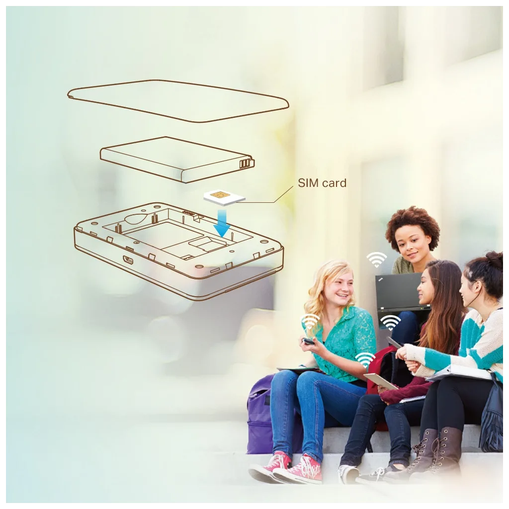 TP-LINK M7350 4G LTE Sim Yuvalı, SD Kart, 2000mAh, 150Mbps Mobile Wifi Router (10 Cihaz Desteği)
